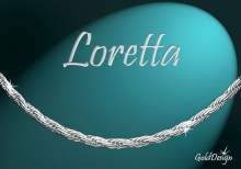 Loretta - náramek stříbřený